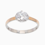 серебряное кольцо с цирконом  57208268